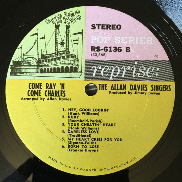 The Allan Davies Singers : Come Ray 'N Come Charles (LP)