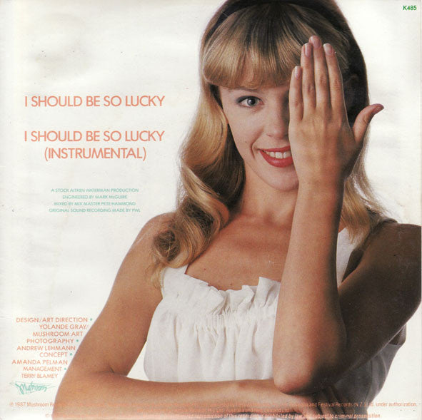 Kylie Minogue : I Should Be So Lucky (7", Single)