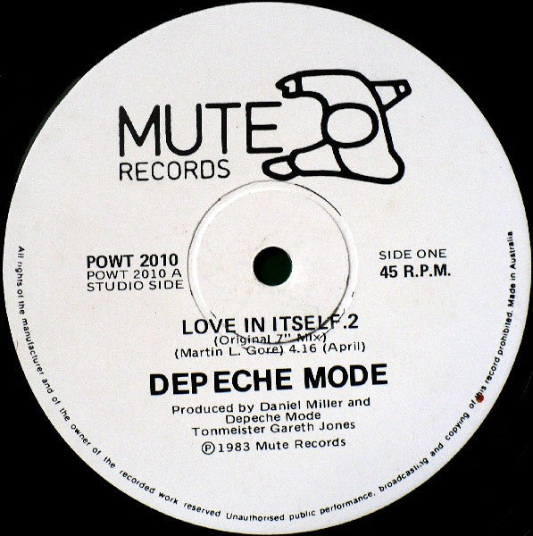 Depeche Mode : Love In Itself · 2 And Live Tracks (12", Single)