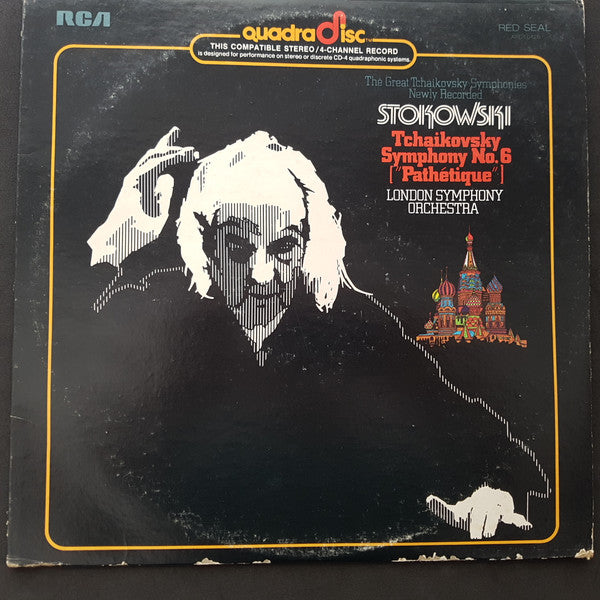 Pyotr Ilyich Tchaikovsky - Leopold Stokowski, London Symphony Orchestra : Symphony No. 6 In B Minor Op. 74, "Pathetique" (LP, Album, Quad)