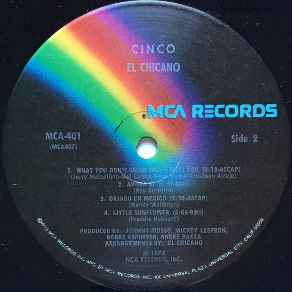 El Chicano : Cinco (LP, Album, Pin)