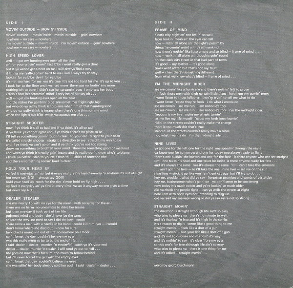 Straight Shooter : Rough 'N Tough (LP, Album)