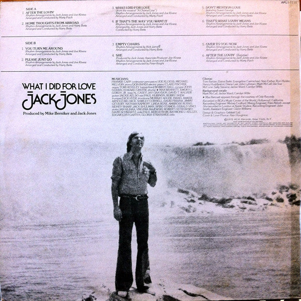 Jack Jones : What I Did For Love (LP, Album)