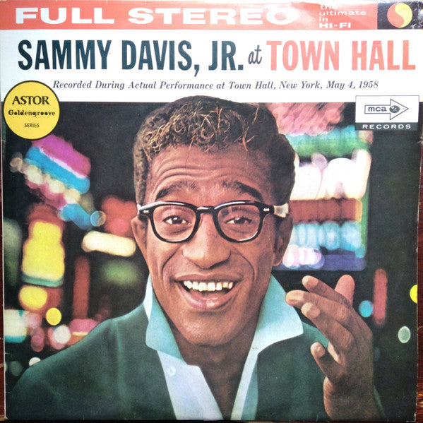 Sammy Davis, Jr.* : Sammy Davis, Jr. At Town Hall (LP, Album)