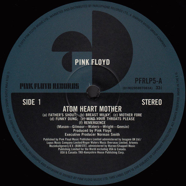 Pink Floyd : Atom Heart Mother (LP, Album, RE, RM, Gat)