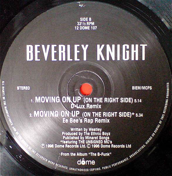 Beverley Knight : Moving On Up (On The Right Side) (12")