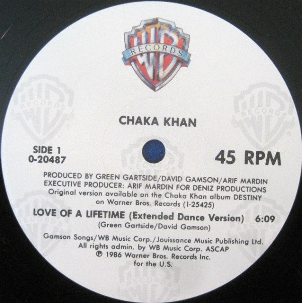 Chaka Khan : Love Of A Lifetime (12", Maxi, Spe)