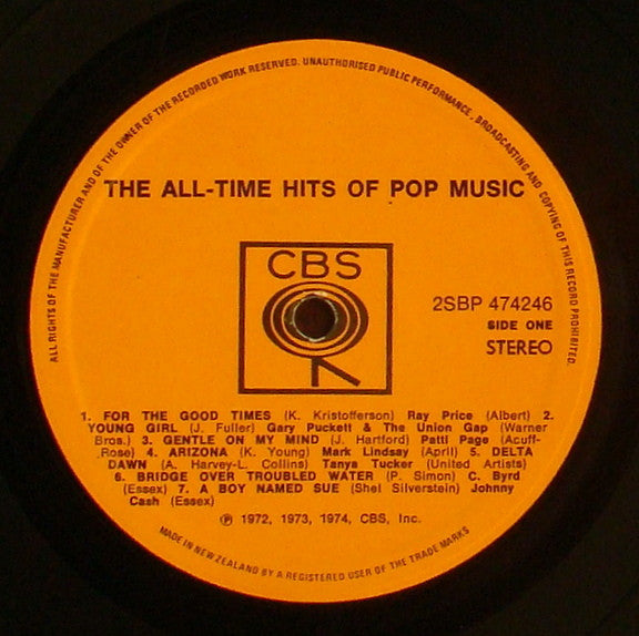 Various : The All-Time Hits Of Pop Music (2xLP, Comp, Gat)