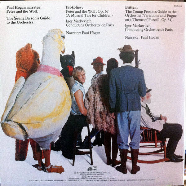 Paul Hogan (2) : Paul Hogan Narrates Peter And The Wolf - The Young Person's Guide To The Orchestra (LP, Album)