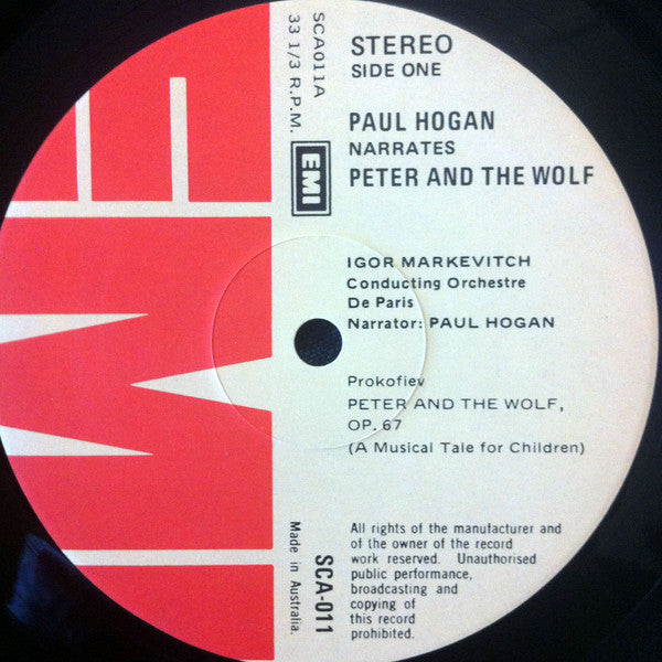 Paul Hogan (2) : Paul Hogan Narrates Peter And The Wolf - The Young Person's Guide To The Orchestra (LP, Album)