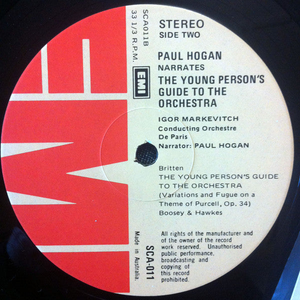 Paul Hogan (2) : Paul Hogan Narrates Peter And The Wolf - The Young Person's Guide To The Orchestra (LP, Album)