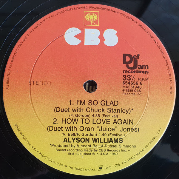 Alyson Williams : Sleep Talk (12", Promo)