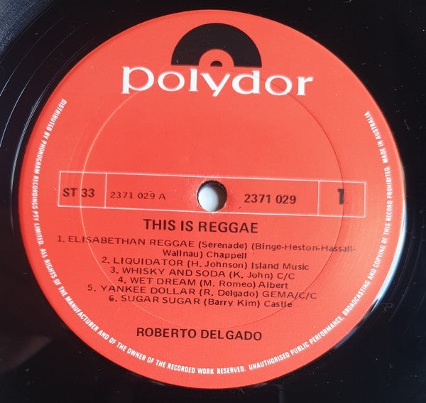 Orchestra Roberto Delgado* : This Is Reggae (LP, Album)