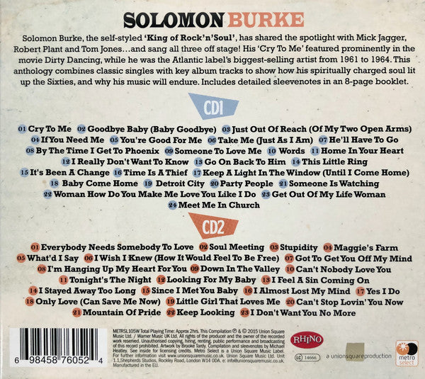 Solomon Burke : The Very Best Of (2xCD, Comp)