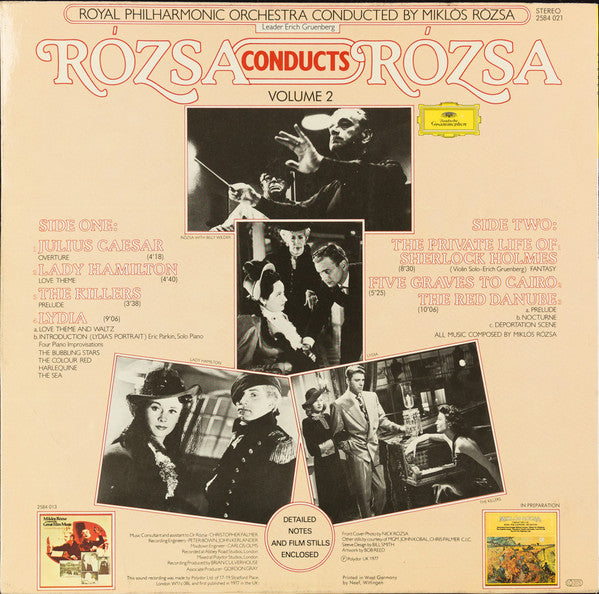 Royal Philharmonic Orchestra Conducted By Miklós Rózsa : Rózsa Conducts Rózsa Volume 2 (LP, Album)