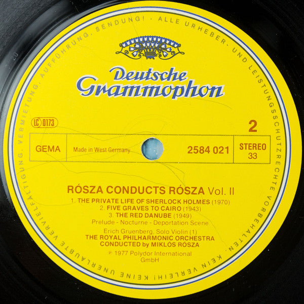 Royal Philharmonic Orchestra Conducted By Miklós Rózsa : Rózsa Conducts Rózsa Volume 2 (LP, Album)