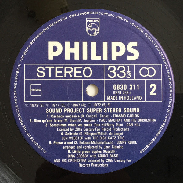 Various : Hifi Sound Project, Super Stereo Sound (LP, Comp)