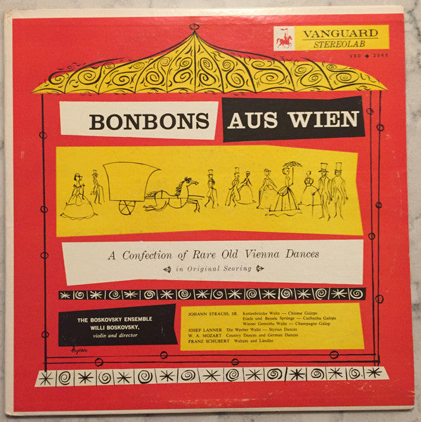 The Boskovsky Ensemble, Willi Boskovsky : Vienna Bonbons: A Confection Of Rare Old Vienna Dances (LP)