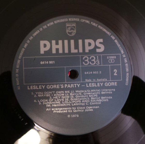 Lesley Gore : Lesley Gore's Party (LP, Comp)