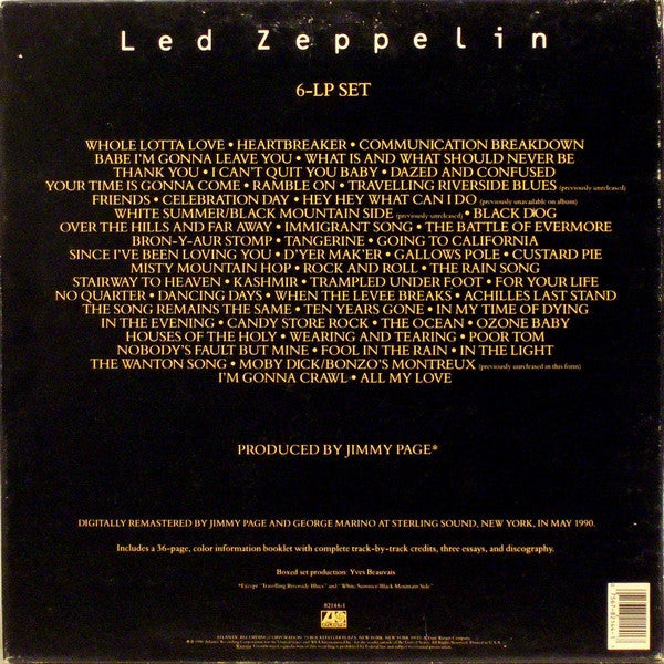 Led Zeppelin : Led Zeppelin (6-LP Set) (6xLP, Comp, RM + Box)