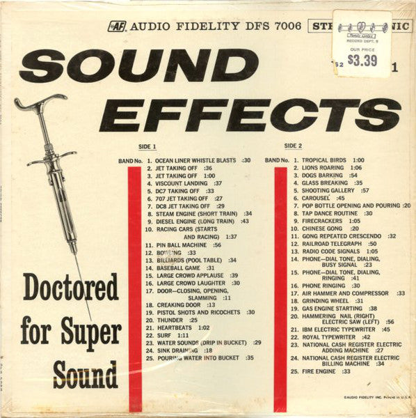 No Artist : Library Of Sound Effects  (4xLP + Box)