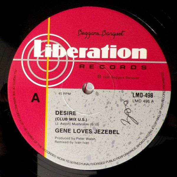 Gene Loves Jezebel : Desire (12", Single)