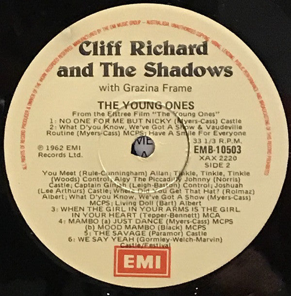 Cliff Richard & The Shadows : The Young Ones (LP, Album, RE)