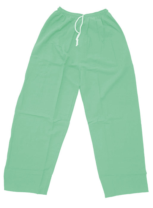 mint cotton drawstring pants