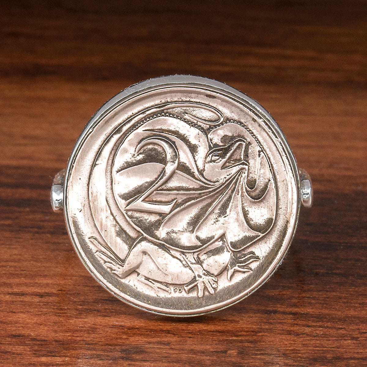 Silver Australian Two Cent Coin Ring – Eclectico