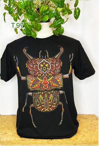 Tree Brand Doodlebug Scarab Beetle graphic t-shirt with round neck