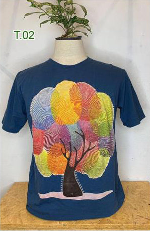 Tree Brand fingerprint tree graphic t-shirt with round neck