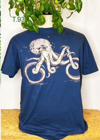 Tree Brand octopushbike graphic t-shirt with round neck