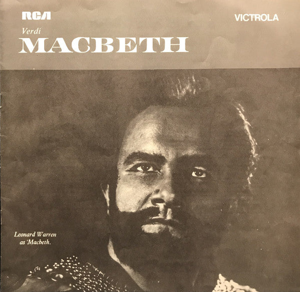 Giuseppe Verdi, Leonard Warren, Leonie Rysanek, Carlo Bergonzi, Jerome Hines, The Metropolitan Opera House Orchestra And Metropolitan Opera Chorus, Erich Leinsdorf : Macbeth (3xLP + Box)