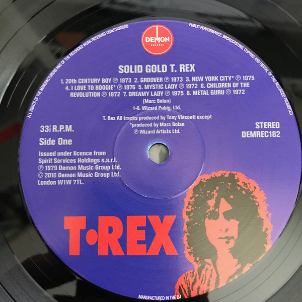 T. Rex : Solid Gold (LP, Comp, RE, 180)