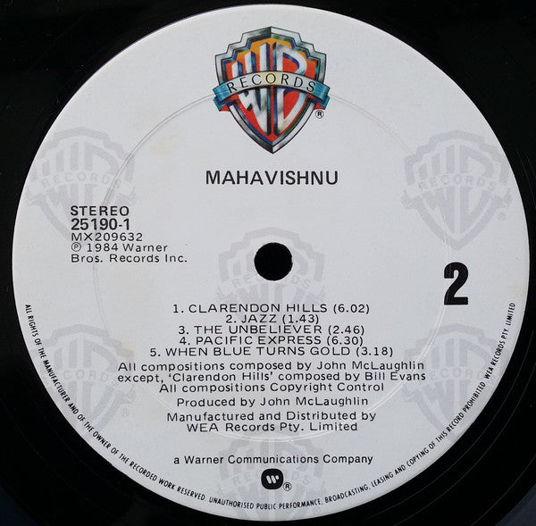 Mahavishnu Orchestra : Mahavishnu (LP, Album)