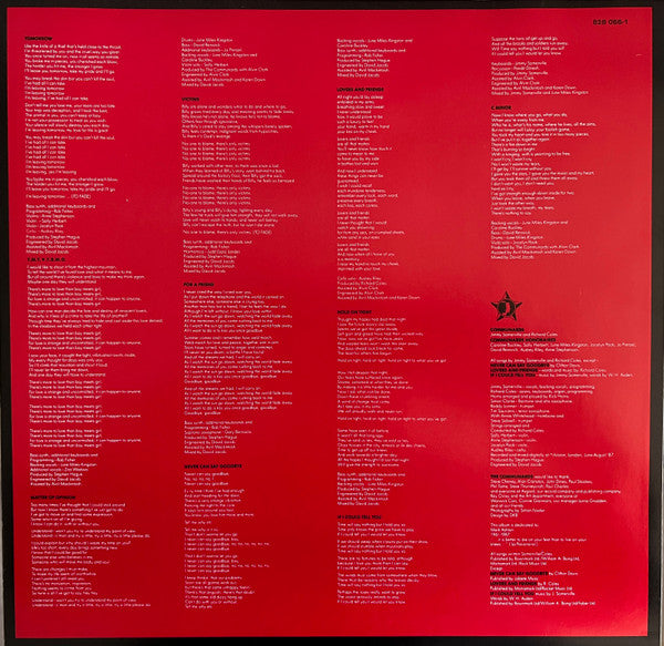 The Communards : Red (LP, Album)