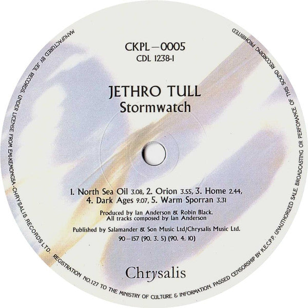 Jethro Tull : Stormwatch (LP, Album, RE)