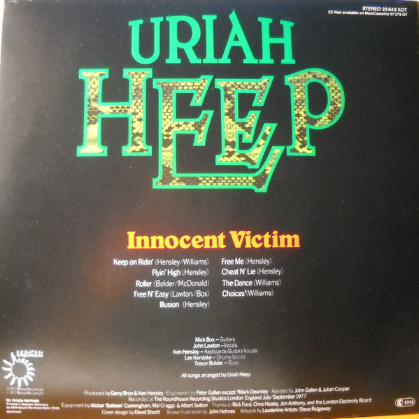 Uriah Heep : Innocent Victim (LP, Album, RE)