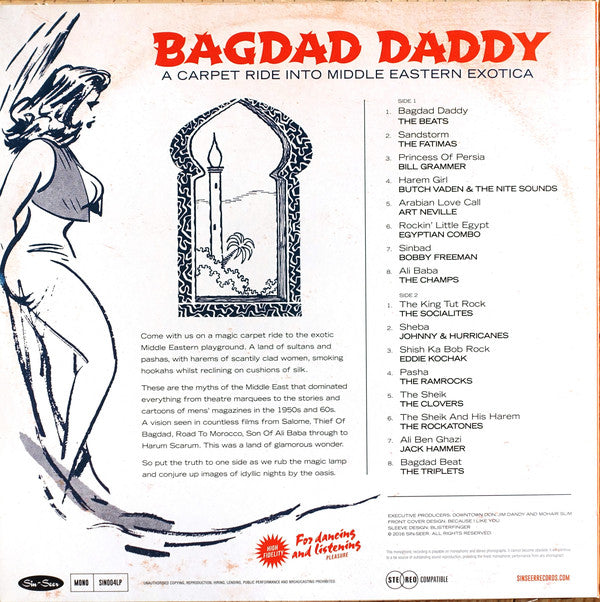 Various : Bagdad Daddy - A Carpet Ride Into Middle Eastern Exotica (LP, Comp, Mono)