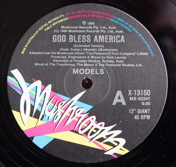 Models (2) : God Bless America (12", Single)