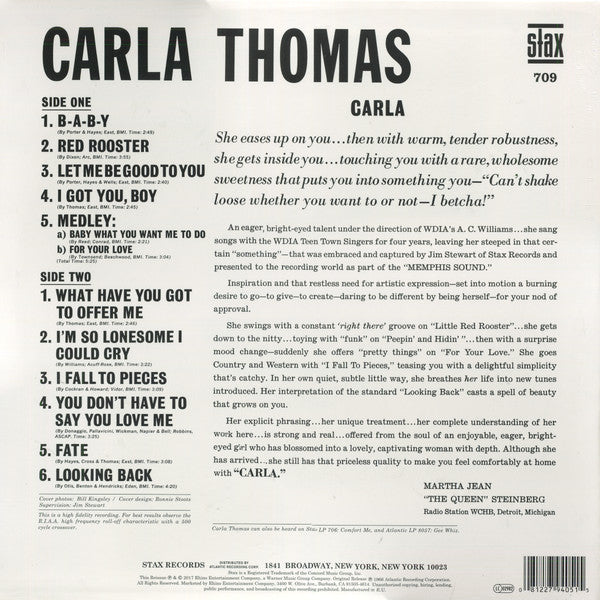 Carla Thomas : Carla (LP, Album, Mono, RE, 180)