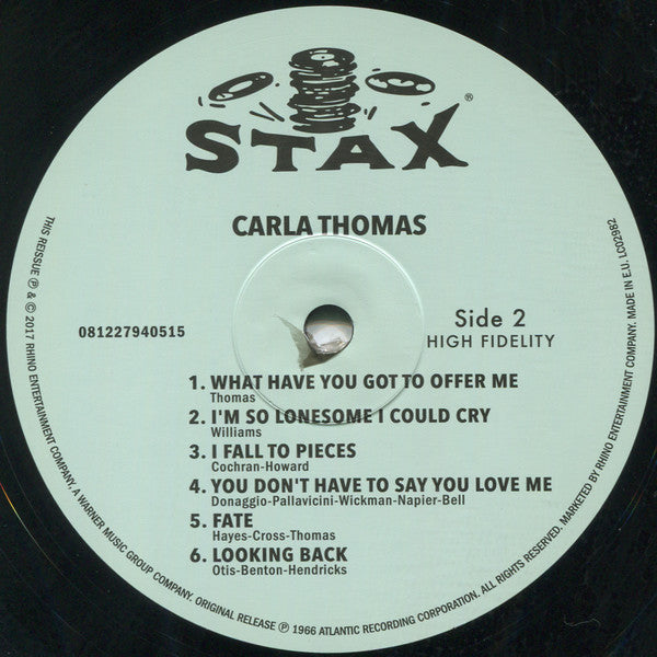 Carla Thomas : Carla (LP, Album, Mono, RE, 180)