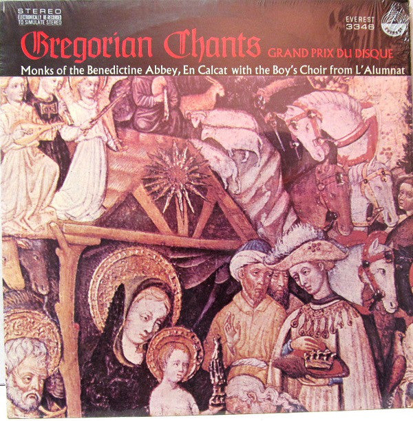 Chœur Des Moines De L'Abbaye D'En-Calcat With Les Enfants De L'Alumnat : Gregorian Chants (LP, Album)