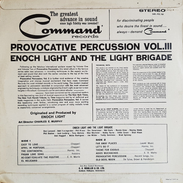 Enoch Light And The Light Brigade : Provocative Percussion Vol. III (LP, Album)