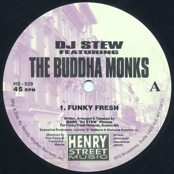 DJ Stew Featuring The Buddha Monks* : Funky Fresh (12")