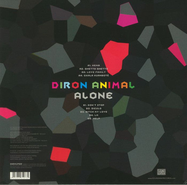 Diron Animal : Alone (LP, Album)