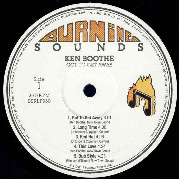 Ken Boothe : Got To Get Away Showcase (LP, Album, RE)