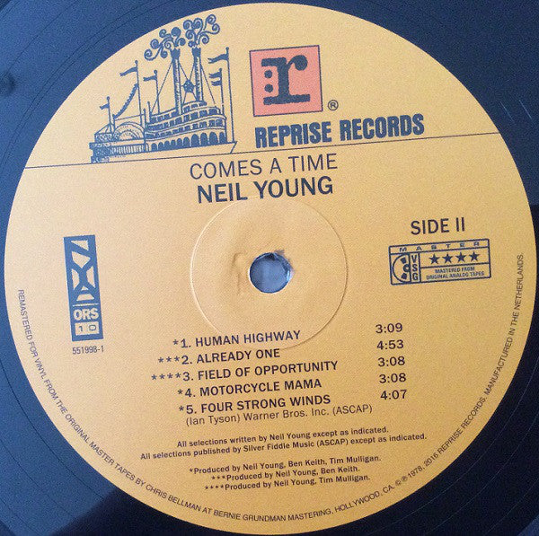 Neil Young : Comes A Time (LP, Album, RE, RM)