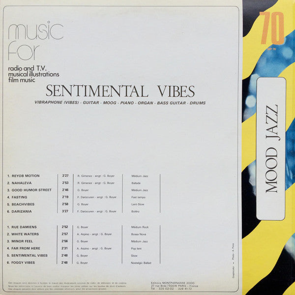 Guy Boyer : Sentimental Vibes (LP)