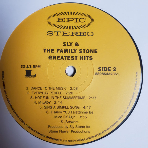 Sly & The Family Stone : Greatest Hits (LP, Comp)